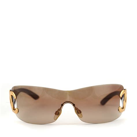 chanel brown rimless sunglasses